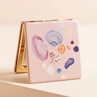 Pink Shells Compact Mirror