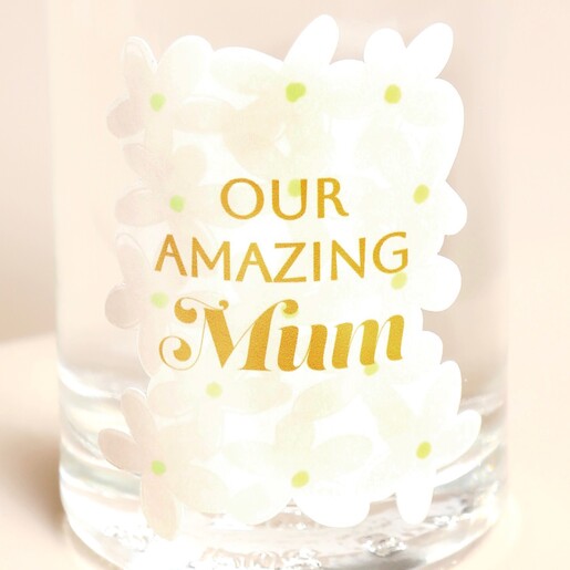 Close Up of 200ml Floral Amazing Mum House Gin 