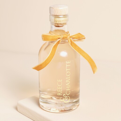 200ml Pink Gin 200ml Personalised Couples Names and Bow Gin