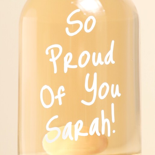 Close Up Close Up of Personalised So Proud of You Pink Gin