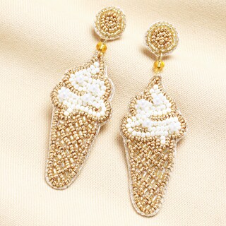 My Doris Pearl Ice Cream Beaded Earrings
