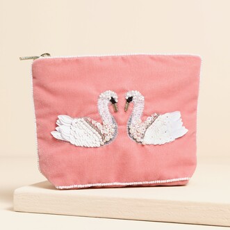 My Doris Small Double Swan Small Pouch