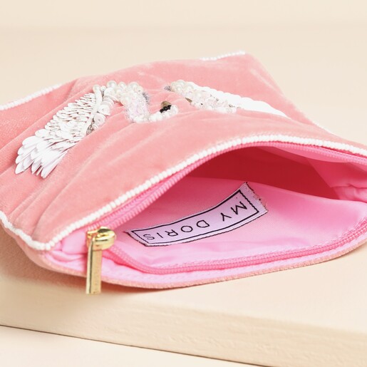 Open My Doris Small Double Swan Small Pouch