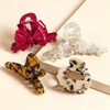White Tortoiseshell Hair Claw