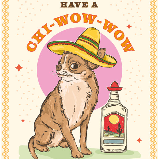 The Art File Chi-Wow-Wow Birthday Card