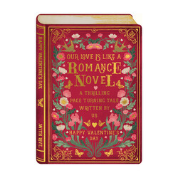 The Art File Romance Novel Valentine's Day Card