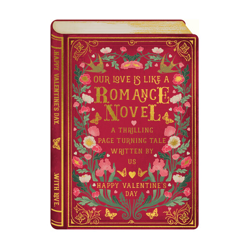 The Art File Romance Novel Valentine's Day Card