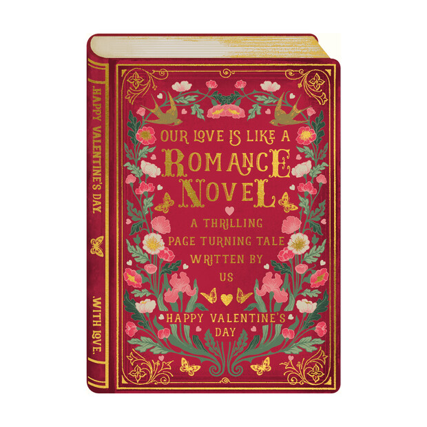 The Art File Romance Novel Valentine's Day Card