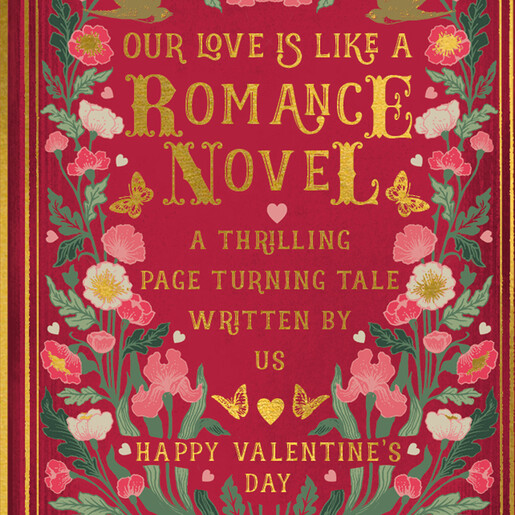 The Art File Romance Novel Valentine's Day Card