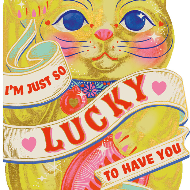 So Lucky To Have You Valentine's Day Card | The Art File | Lisa Angel