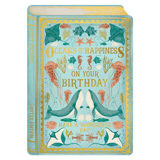 The Art File Oceans of Happiness Birthday Card