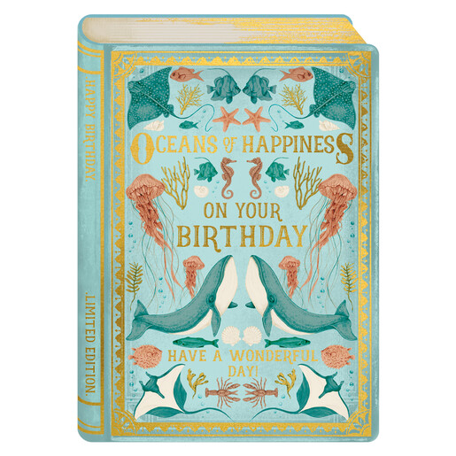 The Art File Oceans of Happiness Birthday Card
