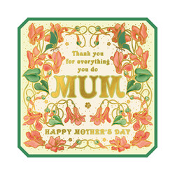 The Art File Thanks For Everything Mother's Day Card	