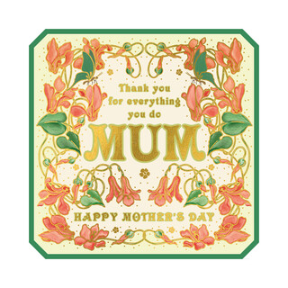 The Art File Thanks For Everything Mother's Day Card	