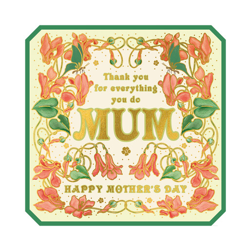 The Art File Thanks For Everything Mother's Day Card	