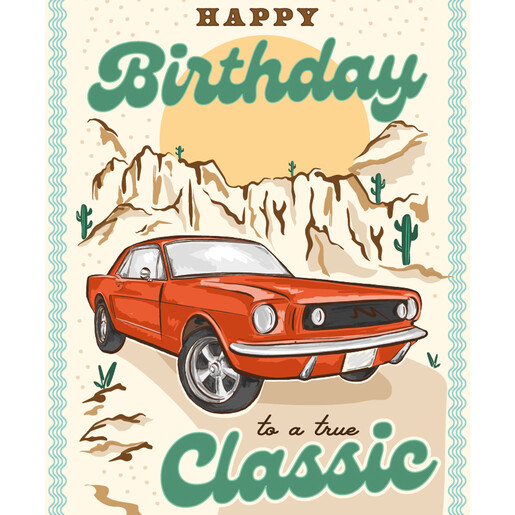 The Art File True Classic Birthday Card	
