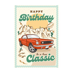 The Art File True Classic Birthday Card	