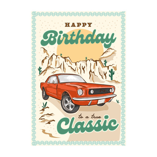 The Art File True Classic Birthday Card	