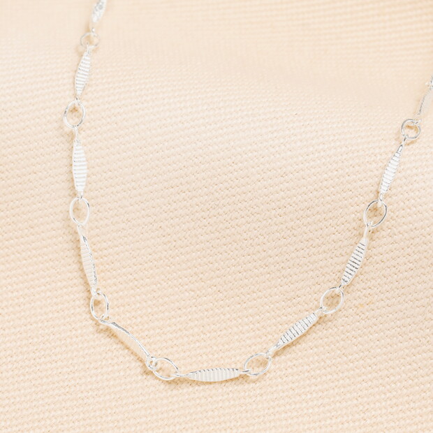 Fish Chain Necklace in Silver