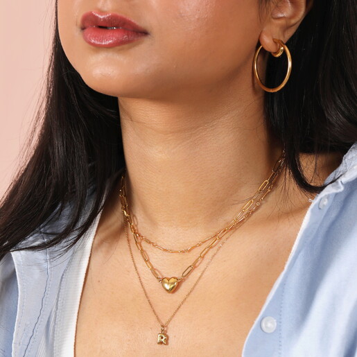 Fish Chain Necklace in Gold