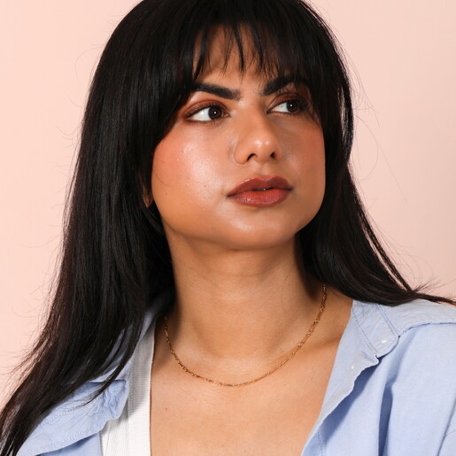 Fish Chain Necklace in Gold