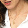 cowboy pendant necklace in gold