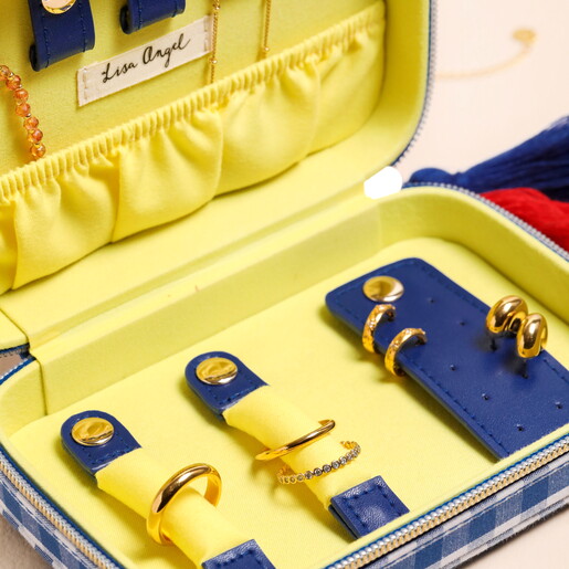 close up of jewellery storage options