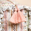 close up of double tassel zipper