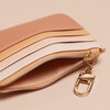 ombre card holder with gold zip