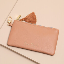 Vegan Leather Purse in Blush Beige