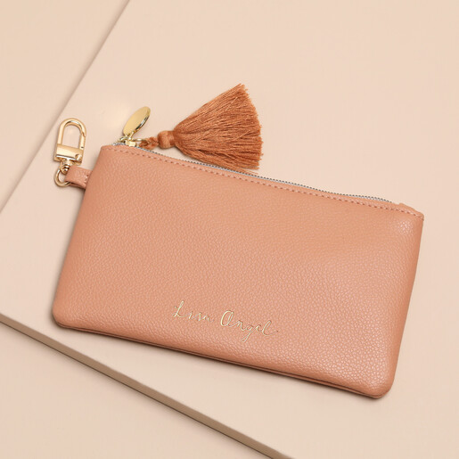 versatile vegan purse in blush beige