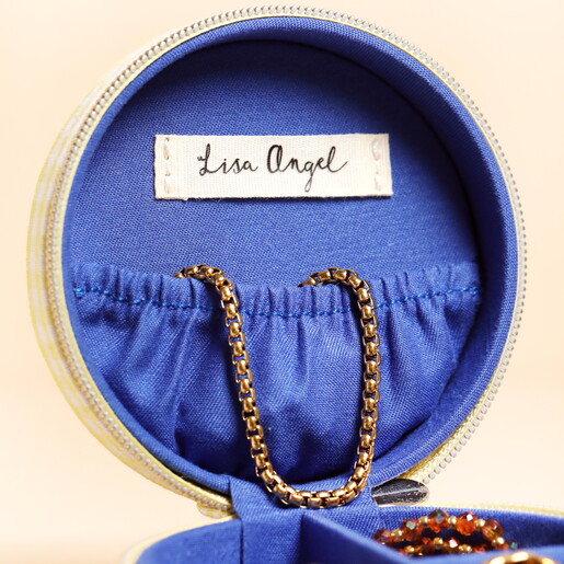 vibrant blue interior with elasticated section