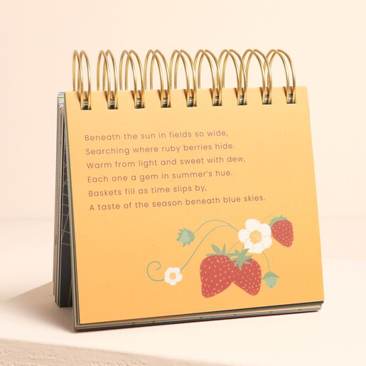 Summer Poem Inside Poetry Flip Chart