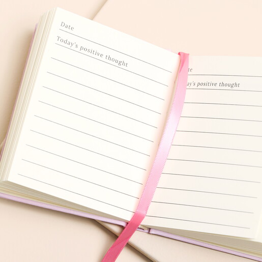 lined pages of mini notebook