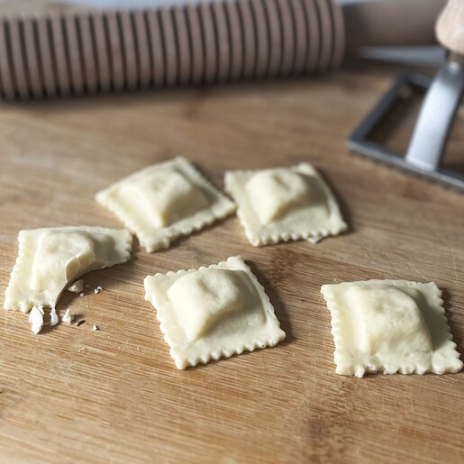 Choc On Choc White Chocolate Ravioli