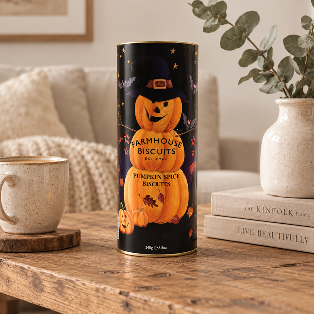 Farmhouse Halloween Pumpkin Spice Biscuits
