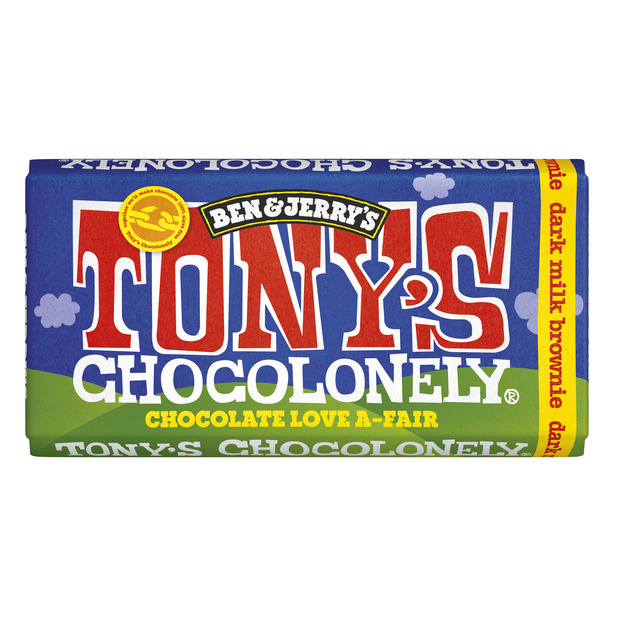 Tony's Chocolonely Ben & Jerry's Dark Milk Brownie Bar