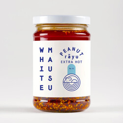 White Mausu Peanut Rayu Extra Hot Chilli Oil 