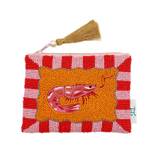House of Disaster Tide Prawn Beaded Purse