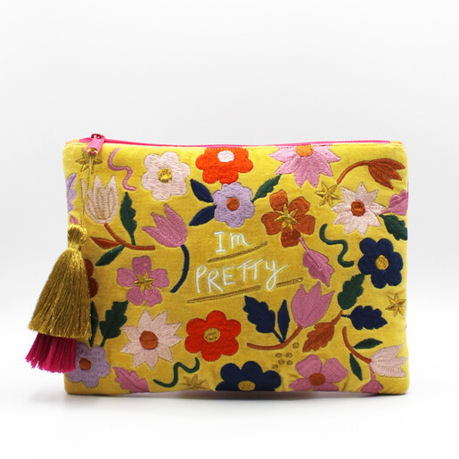 House of Disaster Small Talk 'I'm Pretty, Pretty Damn Brilliant' Clutch Bag