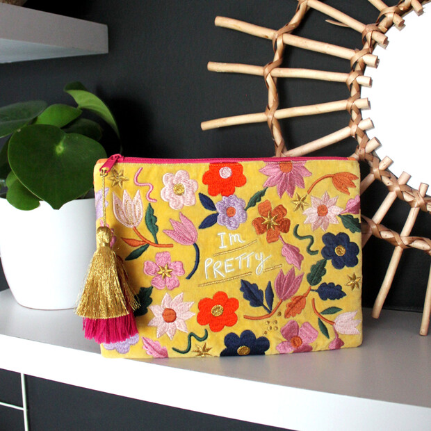 House of Disaster Small Talk 'I'm Pretty, Pretty Damn Brilliant' Clutch Bag