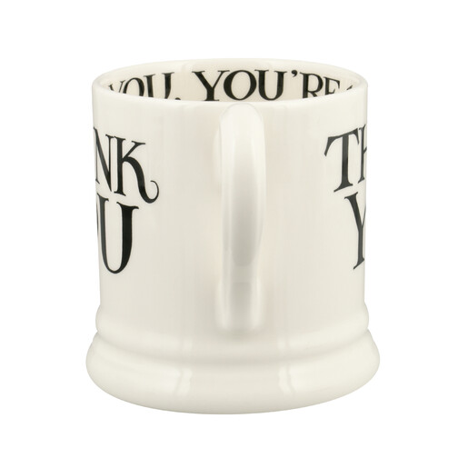 Emma Bridgewater Black Thank You 1/2 Pint Mug
