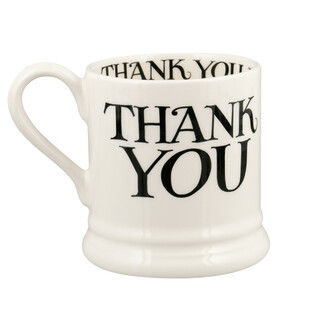 Emma Bridgewater Black Thank You 1/2 Pint Mug