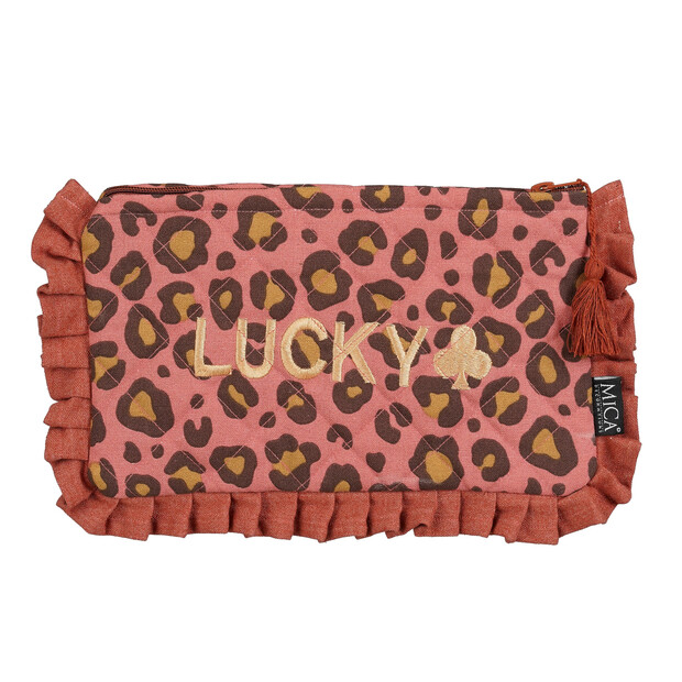 Edelman Lucky Leopard Print Makeup Bag