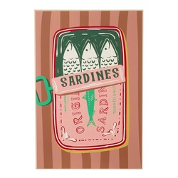Edelman Pink Sardines Framed Print