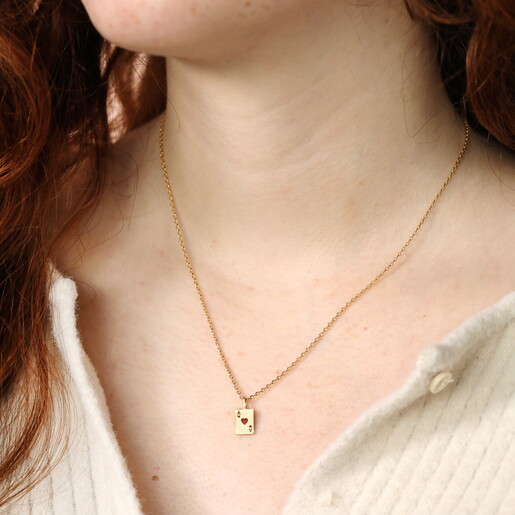 Estella Bartlett Ace of Hearts Necklace