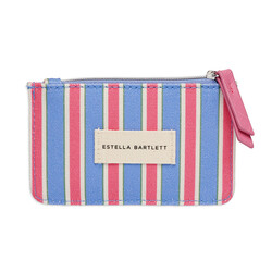Estella Bartlett Blue and Red Stripe Card Holder