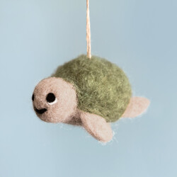 East of India Felt Hanging Turtle Decoration