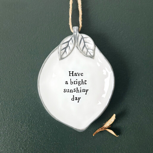 ceramic hanging decoration in white
