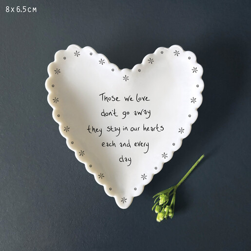 ceramic trinket dish in white